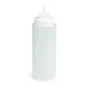 Tablecraft Widemouth Squeeze Bottle 32 Oz. Clear - Polyethylene (LDPE) 63 mm - Pack of 6 - NSF - Set of 6