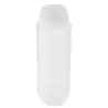 Tablecraft InvertaTop Squeeze Bottle 32 Oz. Clear 3.25"x3.25"x9.75" - Polyethylene (LDPE) - NSF - Set of 12