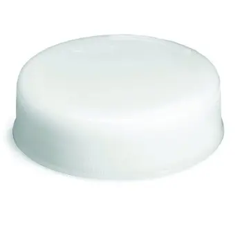 Tablecraft InvertaTop End Cap White 2.75"x2.75"x.875" - Polyethylene (HDPE) 53mm - Valvetop - NSF - Set of 12