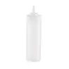Tablecraft Widemouth Squeeze Bottle 12 Oz. Clear- Polyethylene (LDPE) 53mm - Standard TipTop - NSF - Set of 12