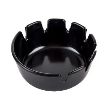 Tablecraft Deep Well Ashtray Black 4.125"x4.125"x1.875" - Bakelite (Phenolic Molding Compound) - Set of 72