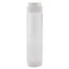 Tablecraft InvertaTop Squeeze Bottle 16 Oz. Clear 2.375"x2.375"x8.875" - Polyethylene (LDPE) 53 mm - NSF - Set of 12