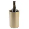 Tablecraft Round Double Wall Wine Cooler Gold 4.75"x4.75"x7.875" - Stainless Steel (Coated)