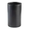 Tablecraft Round Double Wall Wine Cooler Black 4.75"x4.75"x7.875" - Stainless Steel (Coated)