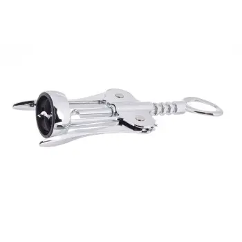 Tablecraft Winged Corkscrew 6.625"x2.5"x1.5" - Chrome Plated (Over Zinc Alloy)