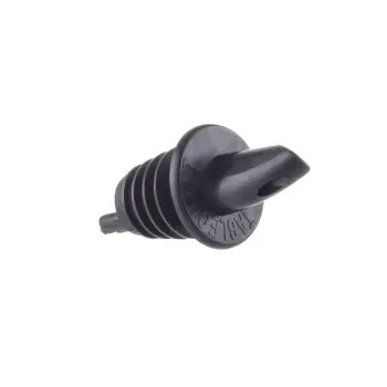 Tablecraft Free Flow Liquor Pourer Black 1.25"x1.25"x2.6875" - Ethylene Vinyl Acetate (EVA) - Set of 12