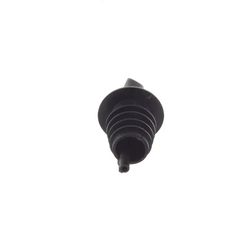 Tablecraft Free Flow Liquor Pourer Black 1.25"x1.25"x2.6875" - Ethylene Vinyl Acetate (EVA) - Set of 12