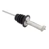 Tablecraft Free Flow Free Flow Liquor Pourer With Hinged Flip Lid 1.1875"x1.1875"x4.75" - Stainless Steel (18/8) - Set o