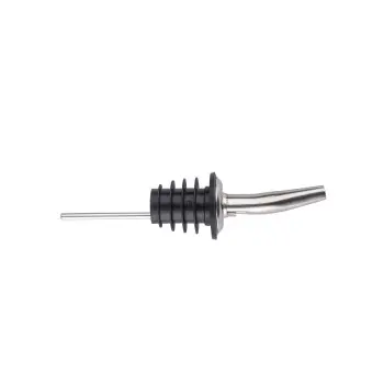 Tablecraft Free Flow Liquor Pourer 1.125"x1.125"x4.5" - Stainless Steel (18/8) - Set of 12
