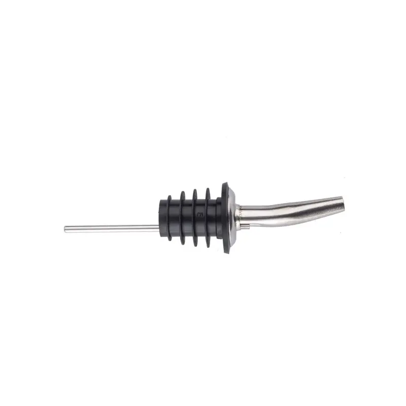 Tablecraft Free Flow Liquor Pourer 1.125"x1.125"x4.5" - Stainless Steel (18/8) - Set of 12