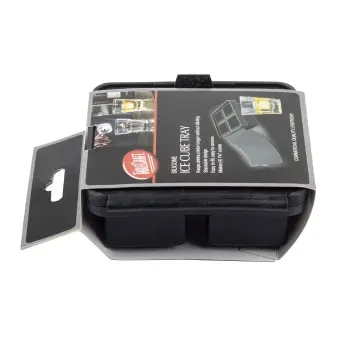 Tablecraft Cube Ice Cube Tray Oz. Black 5"x5.25"x2.25" - Silicone