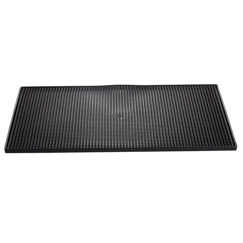 Tablecraft Bar Mat Black 18"x12"x.375" - Thermo Plastic Rubber (TPR)
