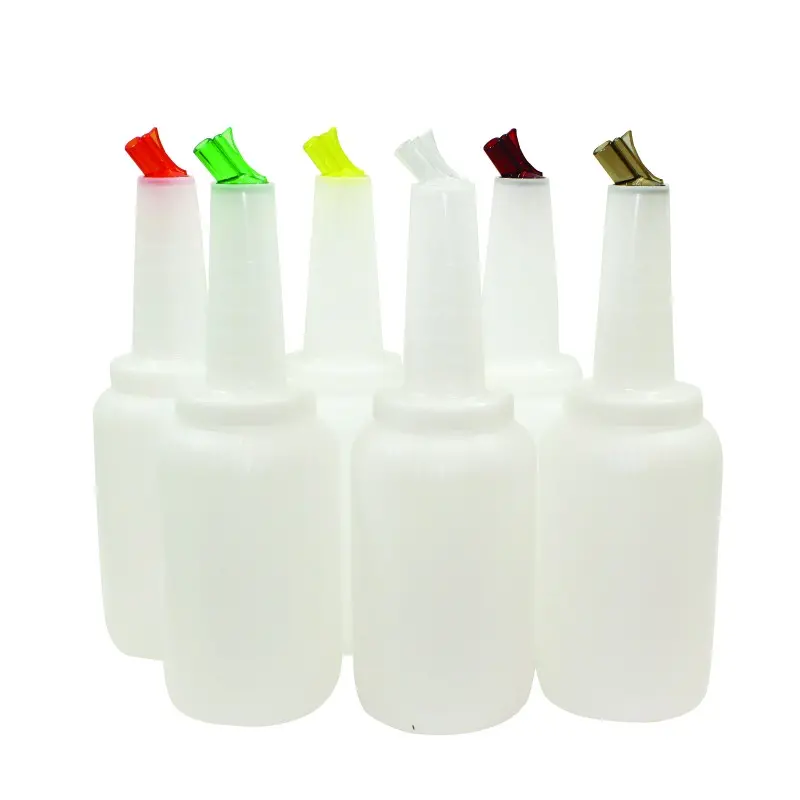 Tablecraft PourMaster Mix Pourer .5 Gallon Assorted 4.813"x4.813"x15.25" - Polyethylene (HDPE) - Set of 6