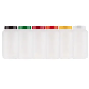 Tablecraft PourMaster Mix Pourer .5 Gallon Assorted 4.813"x4.813"x15.25" - Polyethylene (HDPE) - Set of 6
