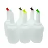 Tablecraft PourMaster Mix Pourer 1 Gallon Assorted 6"x6"x16.5" - Polyethylene (HDPE)- Set of 6