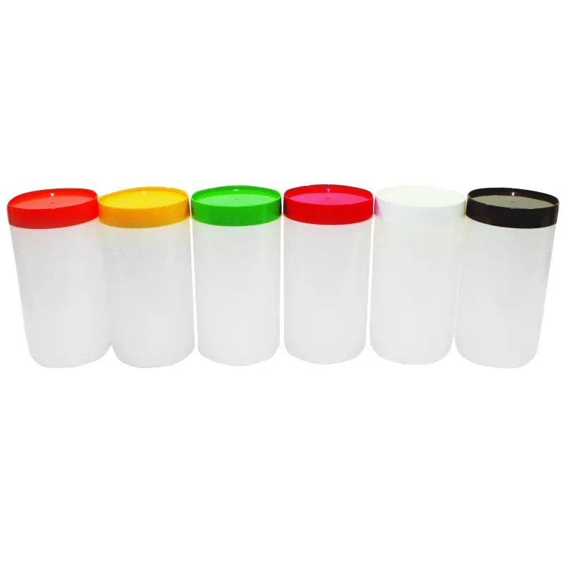 Tablecraft PourMaster Backup Mix Bottle 1 Qts Assorted - Polyethylene (HDPE) Includes Jar and Cap - Set of 12