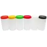 Tablecraft PourMaster Backup Mix Bottle 1 Qts Assorted - Polyethylene (HDPE) Includes Jar and Cap - Set of 12