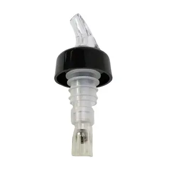 Tablecraft Proper Pour Measured Pourer 1.25 Oz. Clear 1.5"x1.5"x3.75" Pack of 12 - Set of 12