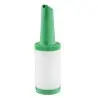 Tablecraft PourMaster One-Piece Pourmaster Complete 1 Qts Green 3.6875"x3.6875"x12.5" - Polyethylene (HDPE) - Set of 12