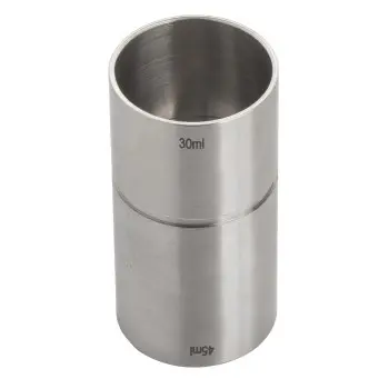 Tablecraft Thimble Jigger 1.5 Oz. 1.5"x1.5"x3" - Stainless Steel (200 Series) 1 oz / 1.5 oz