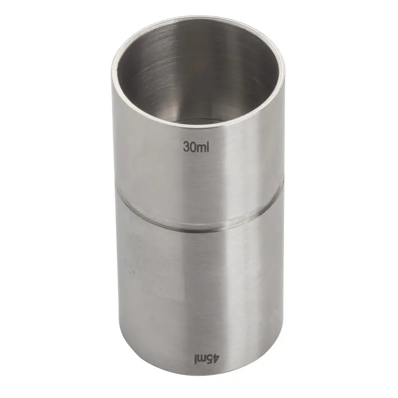 Tablecraft Thimble Jigger 1.5 Oz. 1.5"x1.5"x3" - Stainless Steel (200 Series) 1 oz / 1.5 oz