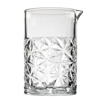 Tablecraft Waverly Collection Glass Mixing Glass - Starburst 2 4.125"x3.75"x5.75" - Glass (Clear Glass)