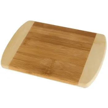 Tablecraft Bar Cutting Board 8"x5.75"x.5" - Natural Bamboo Pack of 12 - POP Display - Set of 12