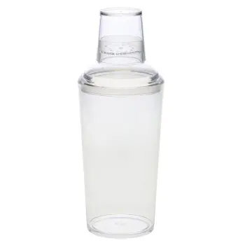 Tablecraft Cocktail Shaker 27 Oz. Clear 3.7"x3.7"x9.75" - Styrene Acrylonitrile (SAN)