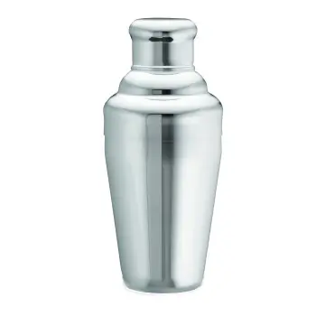 Tablecraft Cocktail Shaker 12 Oz. 3"x3"x7.25" - Stainless Steel (18/8) - Set of 4
