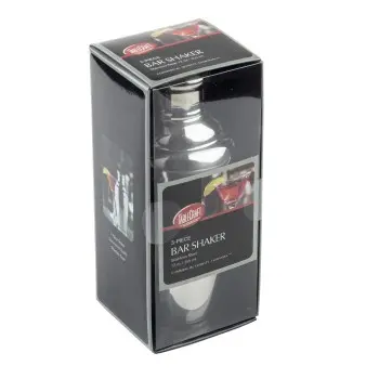 Tablecraft Cocktail Shaker 12 Oz. 3"x3"x7.25" - Stainless Steel (18/8) - Set of 4