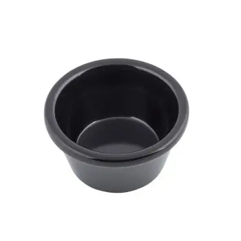 Tablecraft Plain Ramekin 2 Oz. Black 2.8125"x2.8125"x1.5" - Melamine - Set of 12