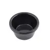 Tablecraft Plain Ramekin 2 Oz. Black 2.8125"x2.8125"x1.5" - Melamine - Set of 12