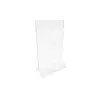 Tablecraft Table Tent - Two-Sided Clear 6.25"x4"x2" - Acrylic - Set of 24