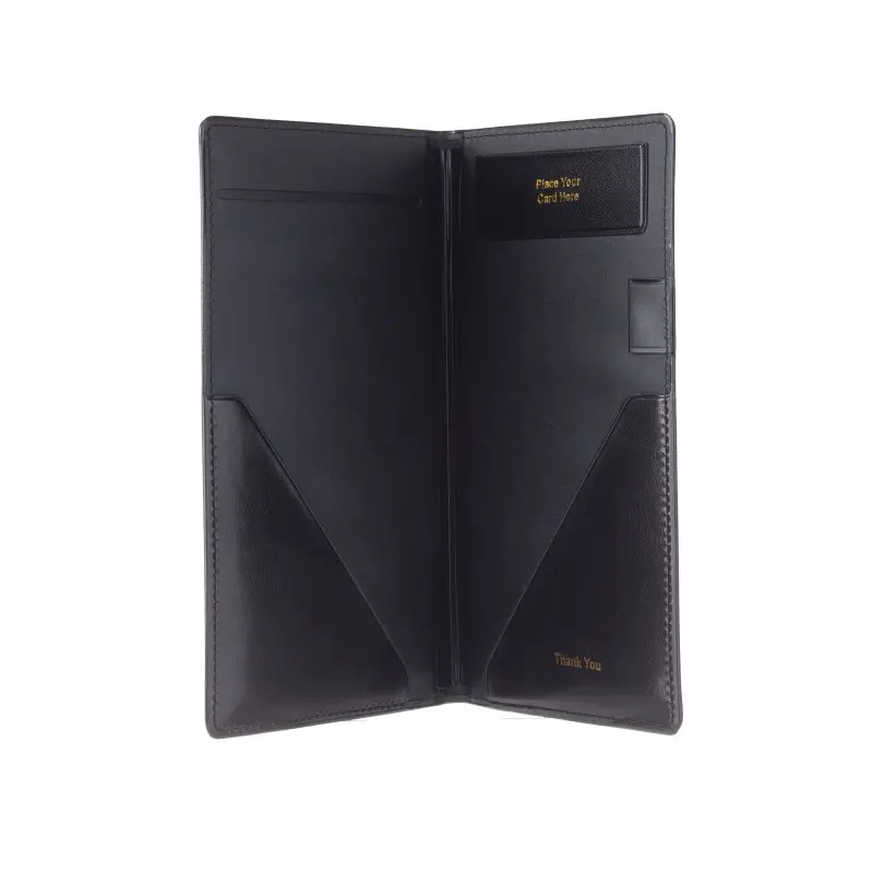 Tablecraft Check Presenter Black 5.25"x.325"x9" - Vinyl