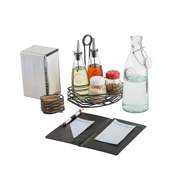 Tablecraft Check Presenter Black 5.25"x.325"x9" - Vinyl