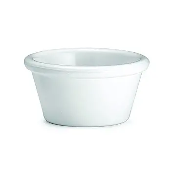 Tablecraft Plain Ramekin 2 Oz. White 2.8125"x2.8125"x1.5" - Melamine - NSF - Set of 12
