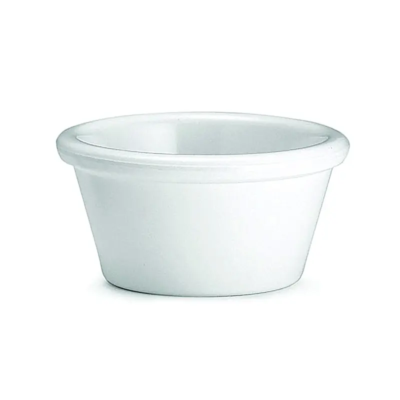 Tablecraft Plain Ramekin 2 Oz. White 2.8125"x2.8125"x1.5" - Melamine - NSF - Set of 12