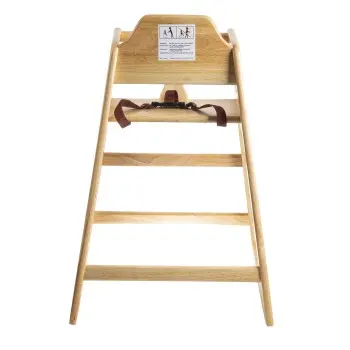 Tablecraft Astm Compliant High Chair 20.125"x23"x29.5" - Wood (Rubberwood) Assembled