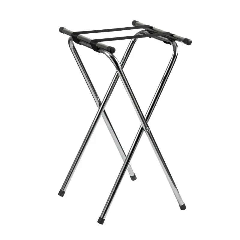 Tablecraft Tray Stand - Double Bar 18.25"x16.5"x31.75" - Chrome Plated (Over Steel) Tablecraft Tray Stand - Double Bar 18.25"x16.5"x31.75" - Chrome Plated (Over Steel)