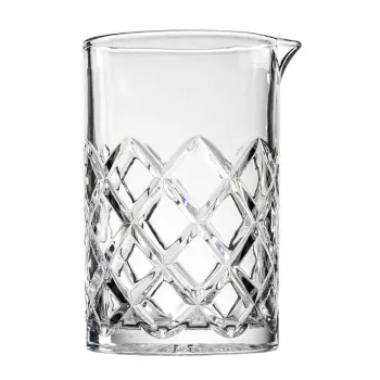 Tablecraft Waverly Collection Glass Mixing Glass - Diamond Cut 2 4.125"x3.75"x5.75" - Glass (Clear Glass)