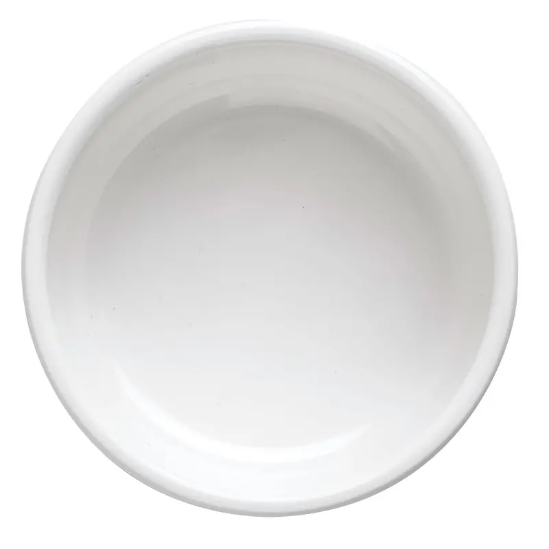 Tablecraft Round Mini Plate 3.25 Oz. White 4"x4"x1" - Melamine - Set of 24