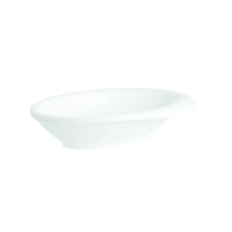 Tablecraft Oval Mini Bowl 1.5 Oz. White 4"x2.875"x.875" - Melamine - Set of 24
