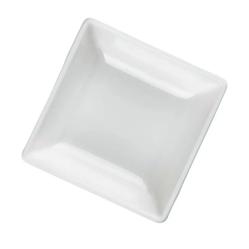 Tablecraft Square Mini Bowl 2.5 Oz. White 2.75"x2.75"x1" - Melamine - Set of 24