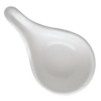 Tablecraft Mini Spoon 1 Oz. White 3.75"x2.125"x2.125" - Melamine - Set of 24