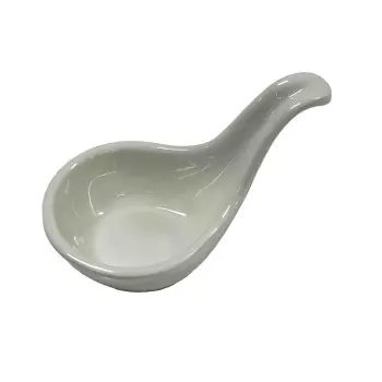 Tablecraft Mini Spoon 1 Oz. White 3.75"x2.125"x2.125" - Melamine - Set of 24
