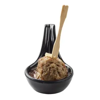 Tablecraft Mini Spoon 1 Oz. Black 3.75"x2.125"x2.125" - Melamine - Set of 24