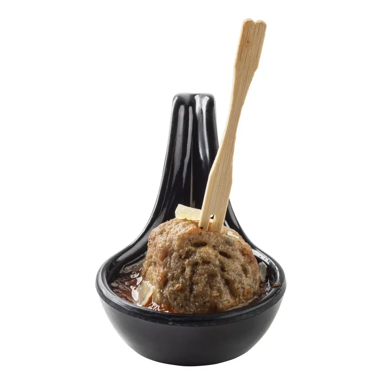 Tablecraft Mini Spoon 1 Oz. Black 3.75"x2.125"x2.125" - Melamine - Set of 24