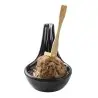 Tablecraft Mini Spoon 1 Oz. Black 3.75"x2.125"x2.125" - Melamine - Set of 24