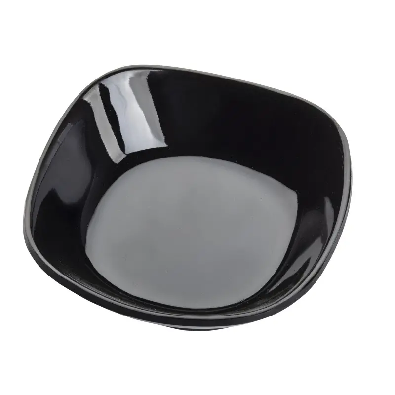 Tablecraft Square Mini Bowl 1.5 Oz. Black 2.75"x2.75"x.875" - Melamine - Set of 24