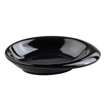 Tablecraft Oval Mini Bowl 1.5 Oz. Black 4"x2.875"x.875" - Melamine - Set of 24